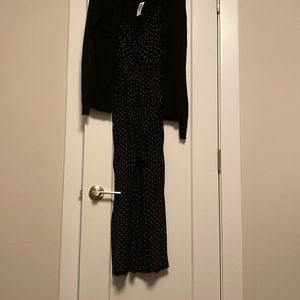 New with tags jump suite and cardigan set